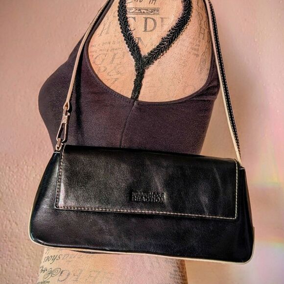 Kenneth Cole Handbags - Kenneth Cole Cyber Y2K Black Leather Micro Purse